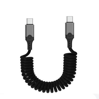 Быстрый пружинный кабель USB5 Type C, 240 Вт, скорость передачи 80 Гбит/с, вывод видео 16K для всех устройств Type C