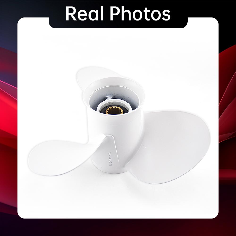 Подвесной гребной винт для Yamaha 20hp 25hp 30hp 40hp 48hp 50hp 60hp 11 3/8*12, винт из алюминиевого сплава, морской двигатель, 3 лезвия, 13 шлицев