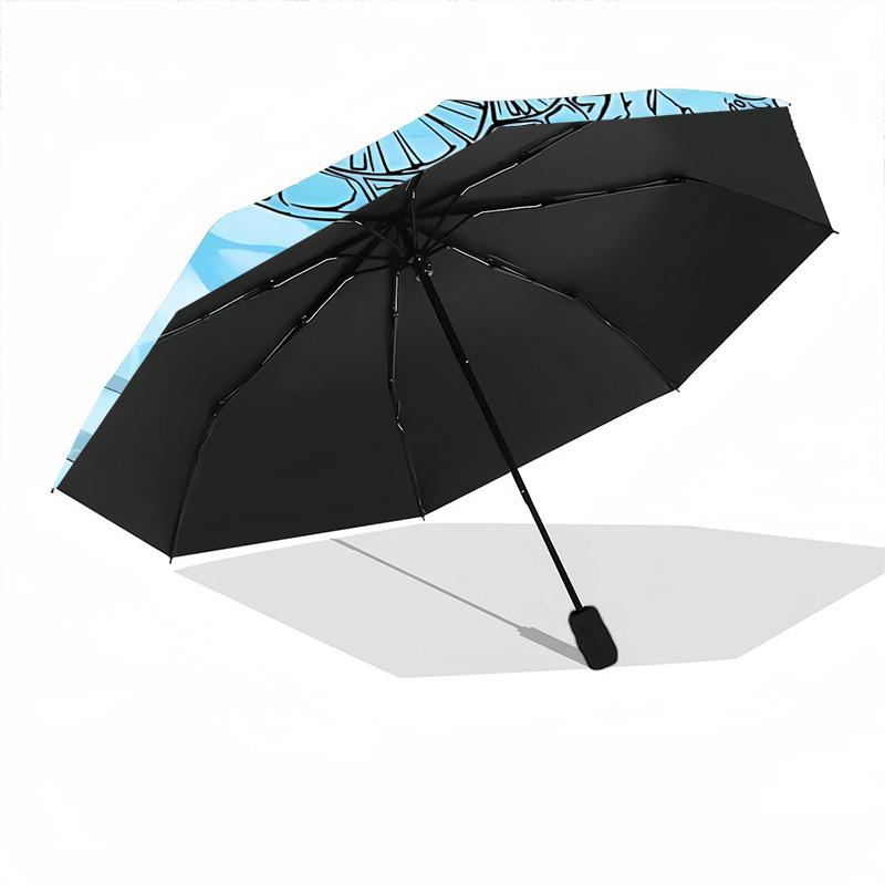 1pc Ocean Turtle Automatic Open/close Folding Umbrella, Compact Portable Travel Umbrella, Cute Umbrella, Durable Construction yy260328019