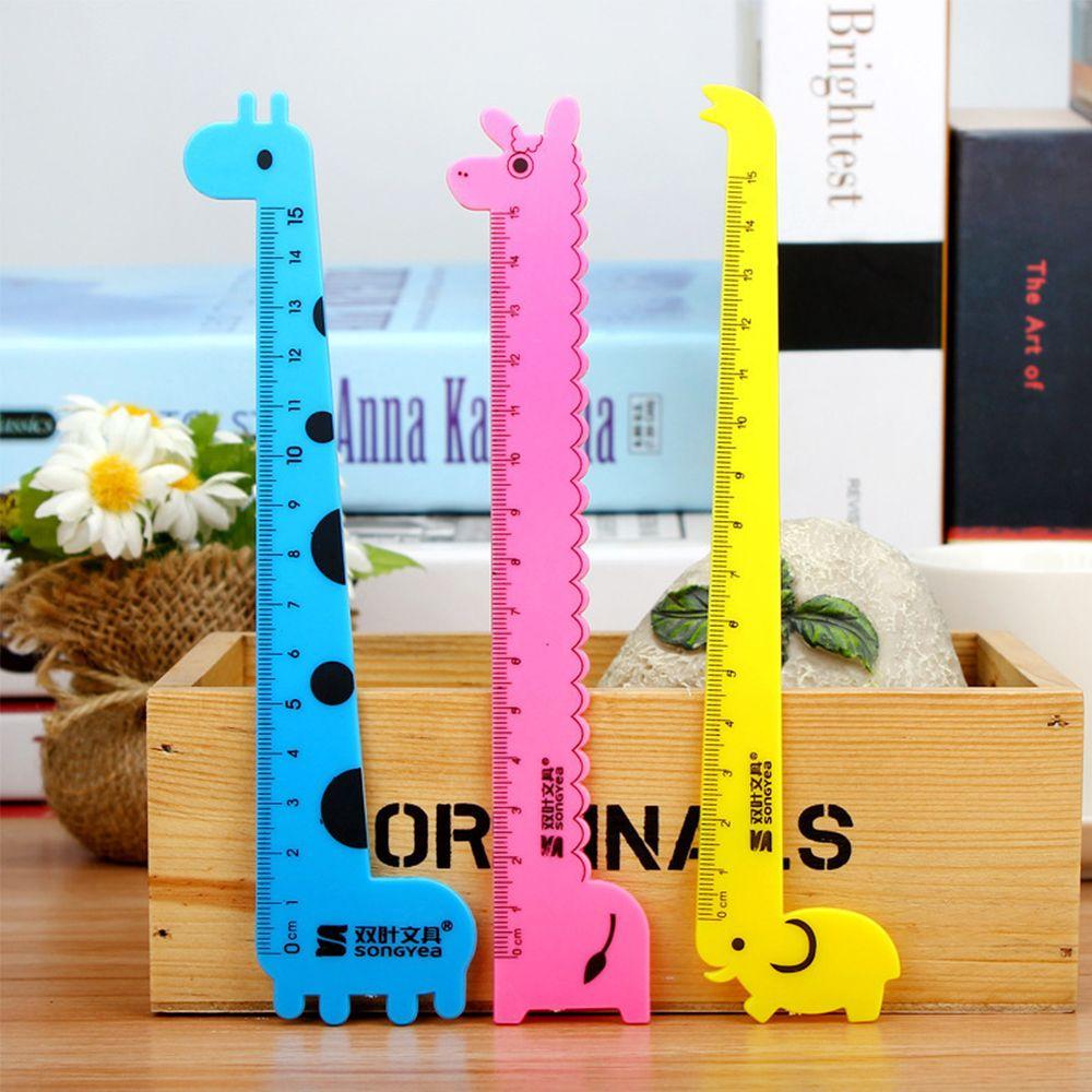 Детские канцелярские товары Милые школьные принадлежности Серия «Жираф» Чертежные принадлежности Линейка