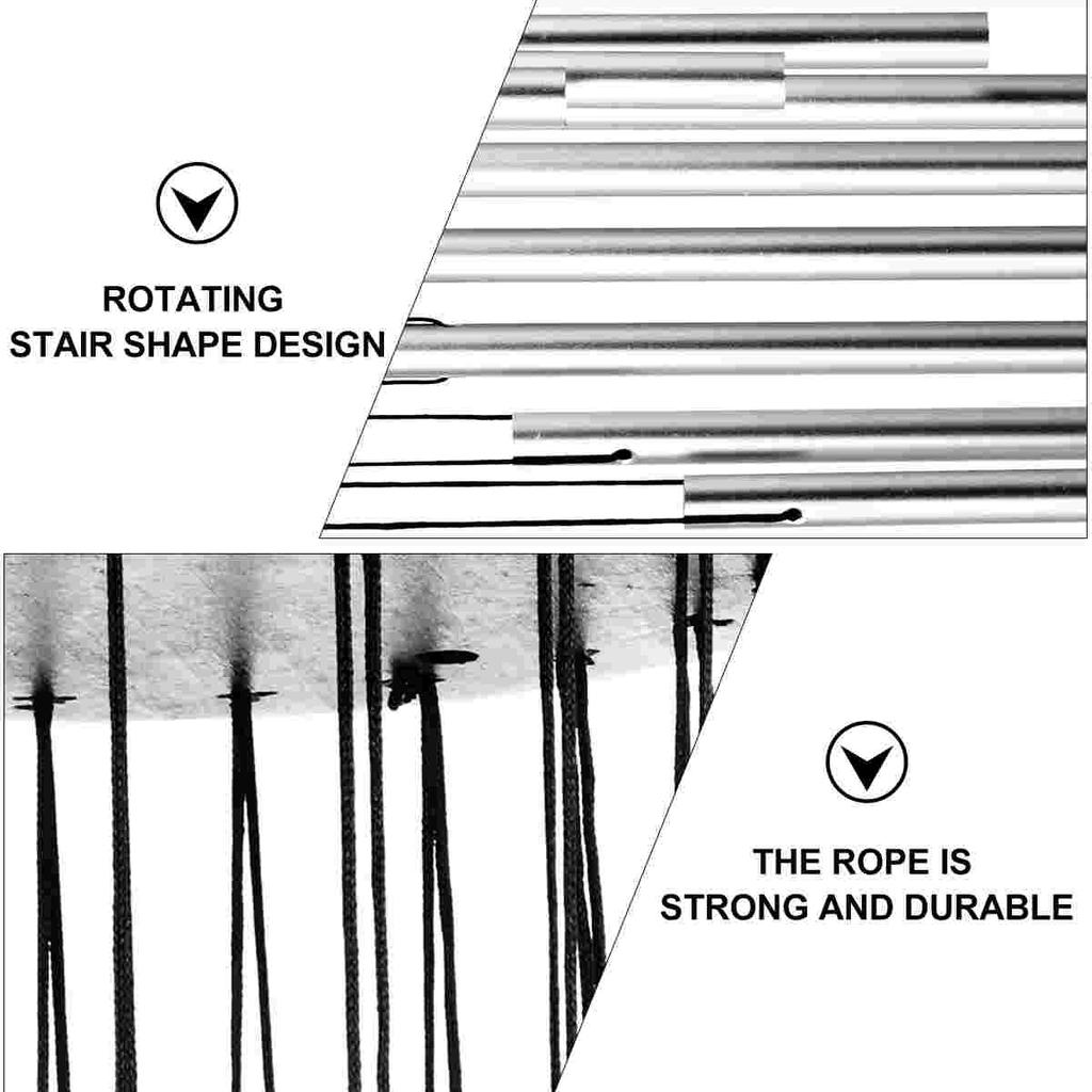 Wind Chime Artistically Beautiful Decor Bell Hanging Pendant Gift Chimes Rotating Wood Alloy Decoration