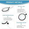 LED Light Lighted Magnifying Glass Illumination Illuminated Magnifier  Coins Inspection