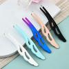 Slanted Tip Feather Clip Eyebrow Tweezer for Plucking & Eyelash Extension