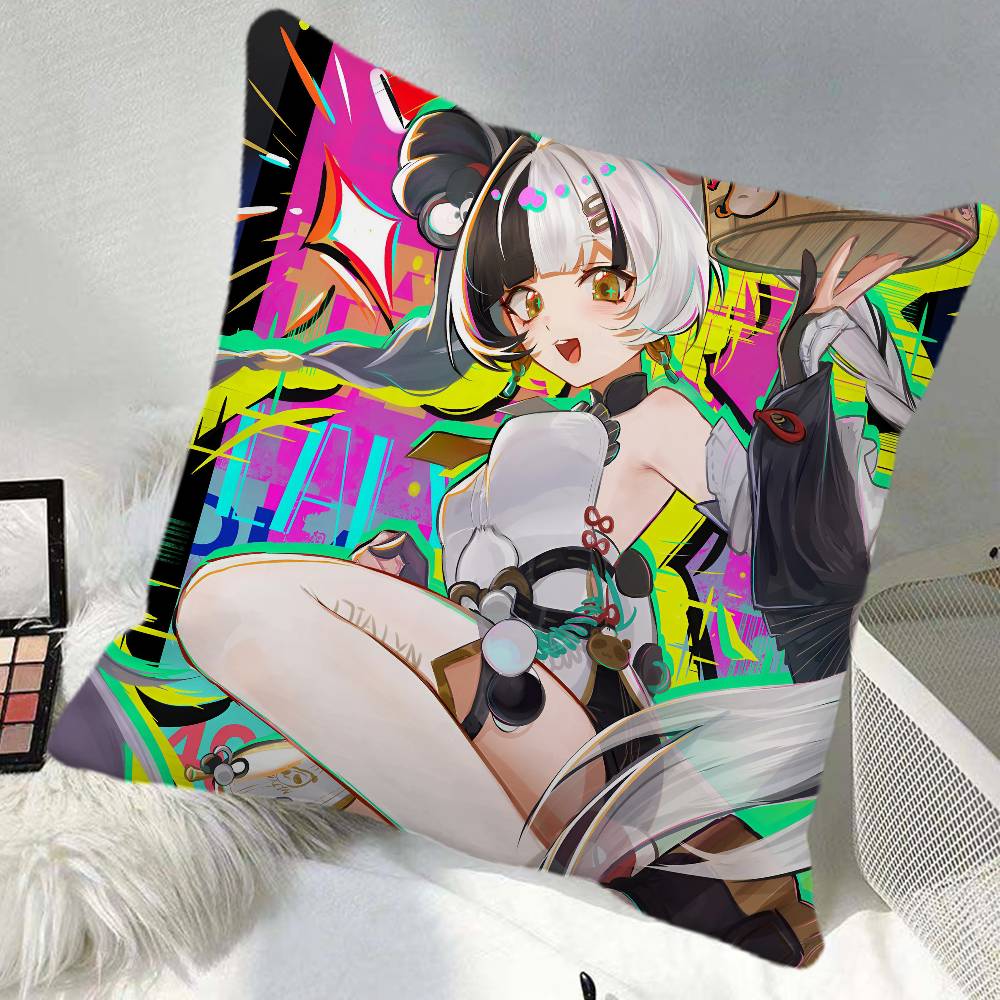 Zenless Zone Zero Dialyn Game Pillow Case Square Pillow Bedroom Sofa Leisure Comfort Cushion Car Home Decoration
