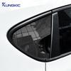 Для Seat Leon MK2 1P Altea 2005 2006 2007 2008 2009 2010 2011 2012 Наклейка на треугольное окно Узор карбонового волокна Глянцевый черный