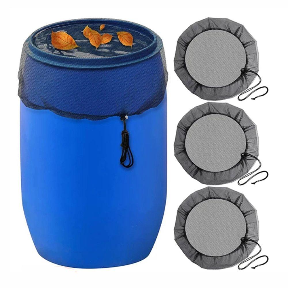 With Drawcord Gardening Tools Catchment Net Filter Screen Protective Cover Rain Barrel Cover