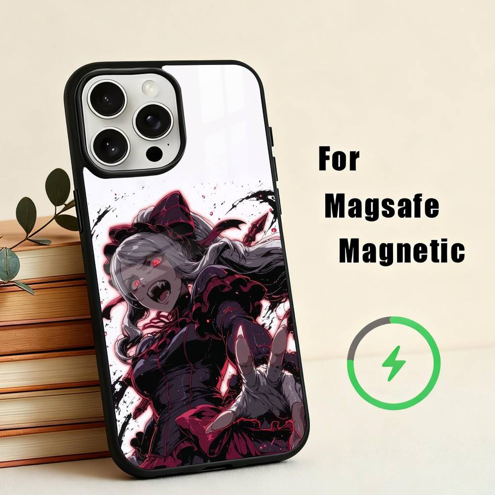 Чехол для телефона с аниме O-Overlord-D для iPhone 17,16,15,14,13,12,Plus,Pro,Max для Magsafe Магнитная Беспроводная Зарядка