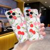 Маленький свежий чехол для мобильного телефона для девочек iPhone16Pro прозрачный противоударный чехол Apple 15