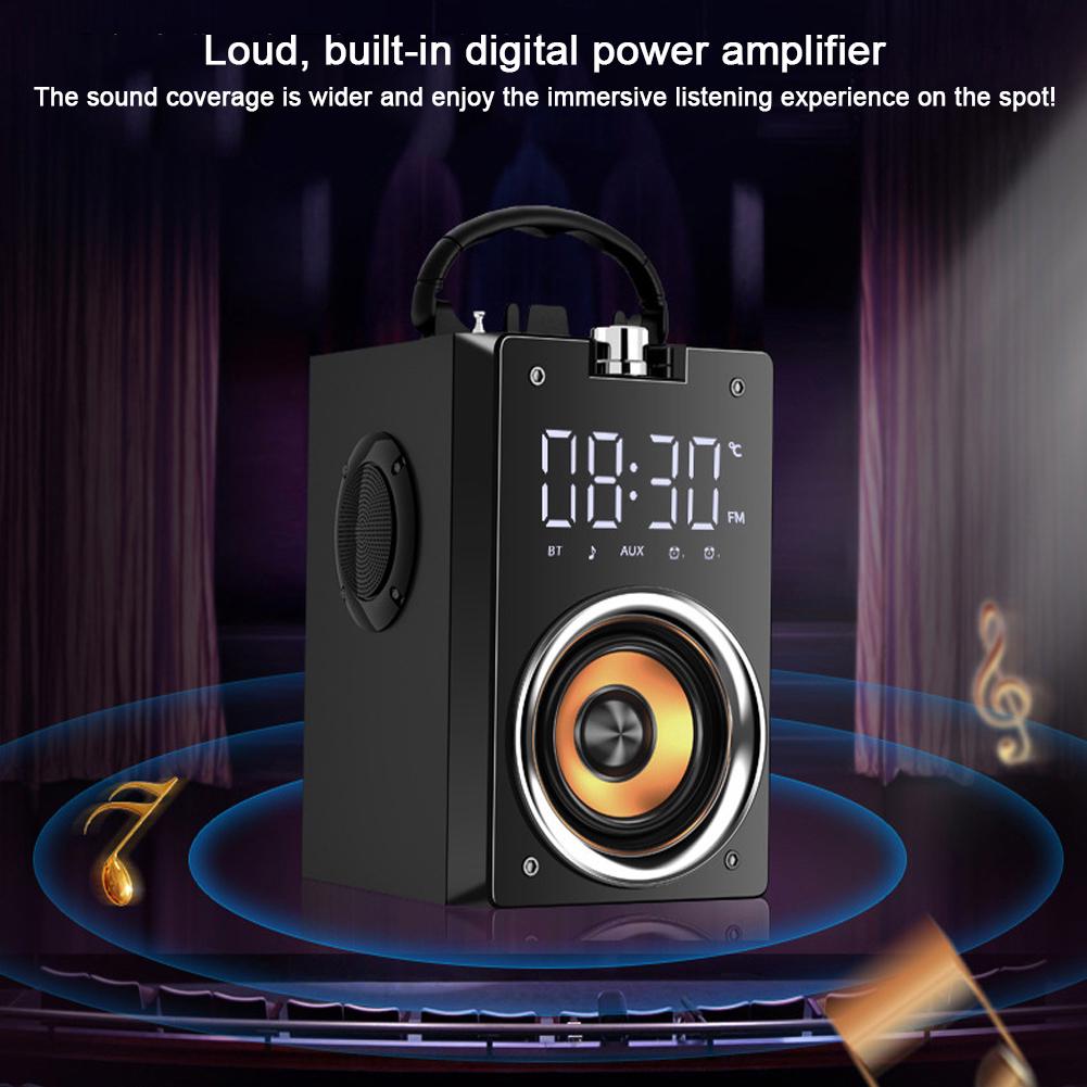 Super Bass Bluetooth Speakers Portable Column High Power 3D Stereo Subwoofer Music Center Support AUX TF FM Radio