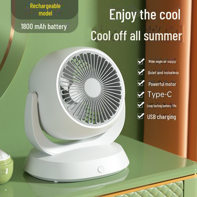 USB Electric Desktop Fan: Home, Office, Dorm, Strong Wind, Summer Circulation.