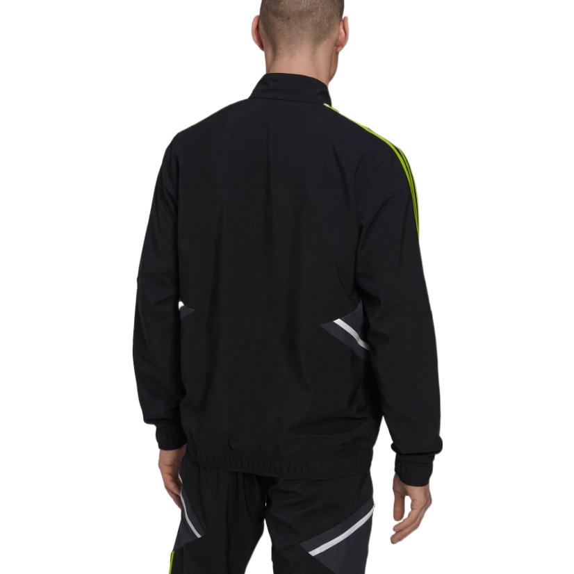 Adidas Спортивная футбольная куртка Manchester United Мужская куртка Черная HE6680