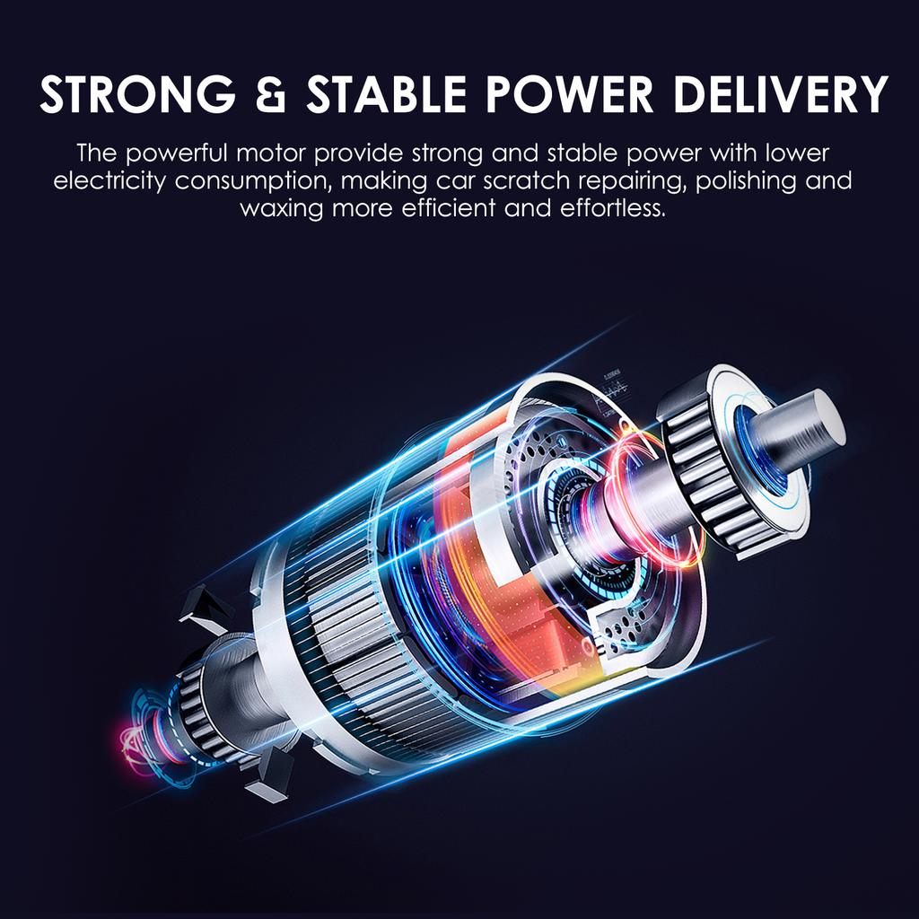 Мини-полировальный станок мощностью 60 Вт с прикуривателем, электрический полировщик для автомобилей с переменной скоростью, 8500 об/мин
