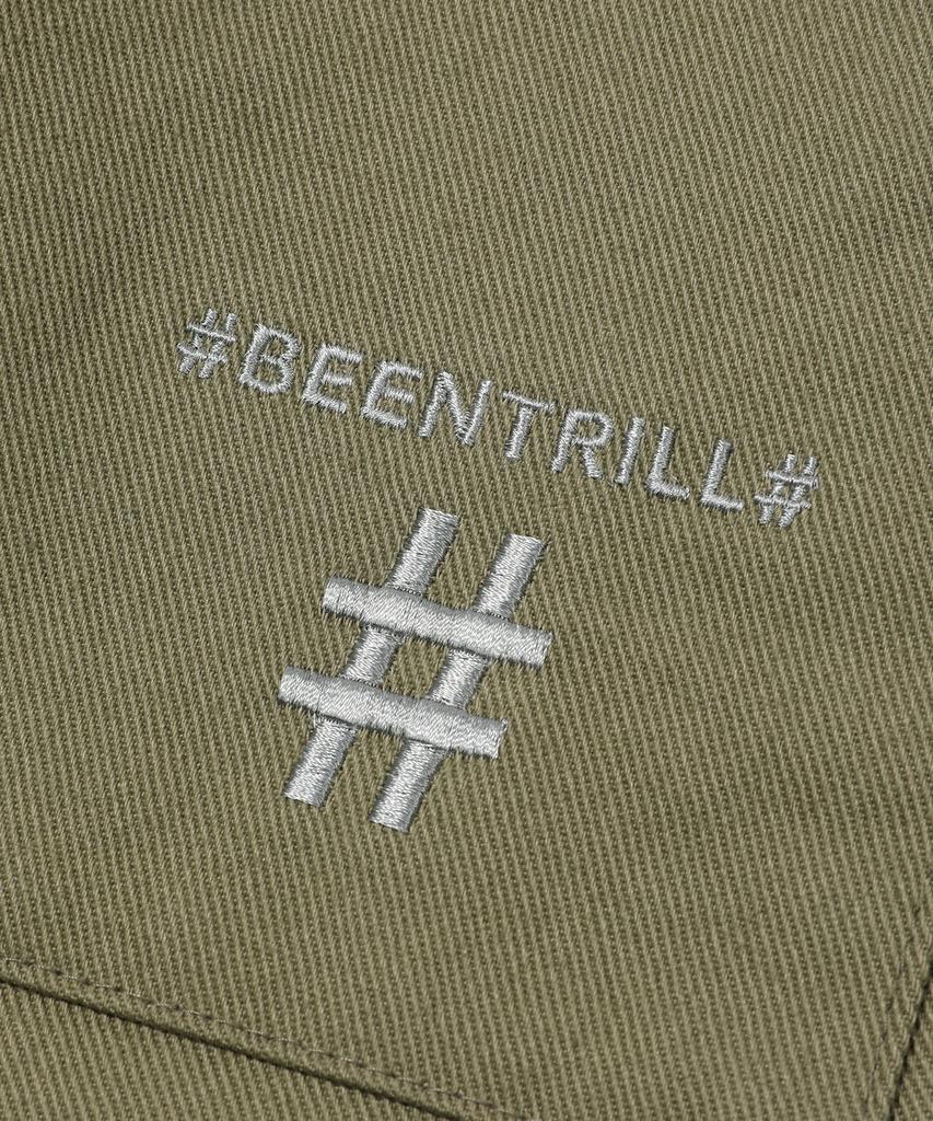 BEENTRILL Easy Cotton Wide Pants (Khaki)