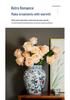 Antique Blue and White Hand-Painted Ceramic Flower Arrangement Vase