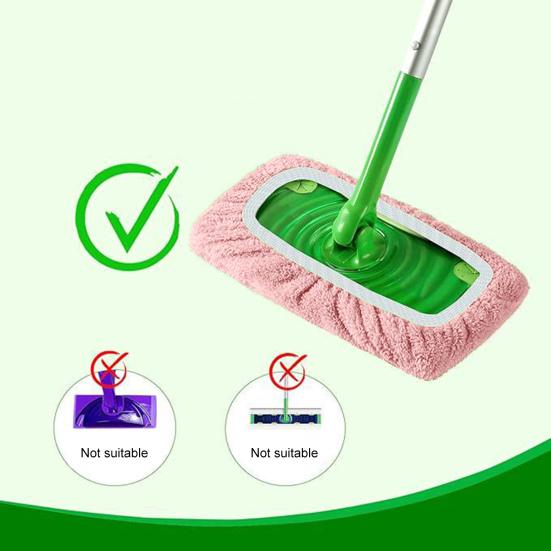 2/4/6Pcs Chenille Mop Cloth Cover Reusable Mop Pads Machine Washable Dry Sweeping Cloth Chenille Mop Refill Pads for Swiffer