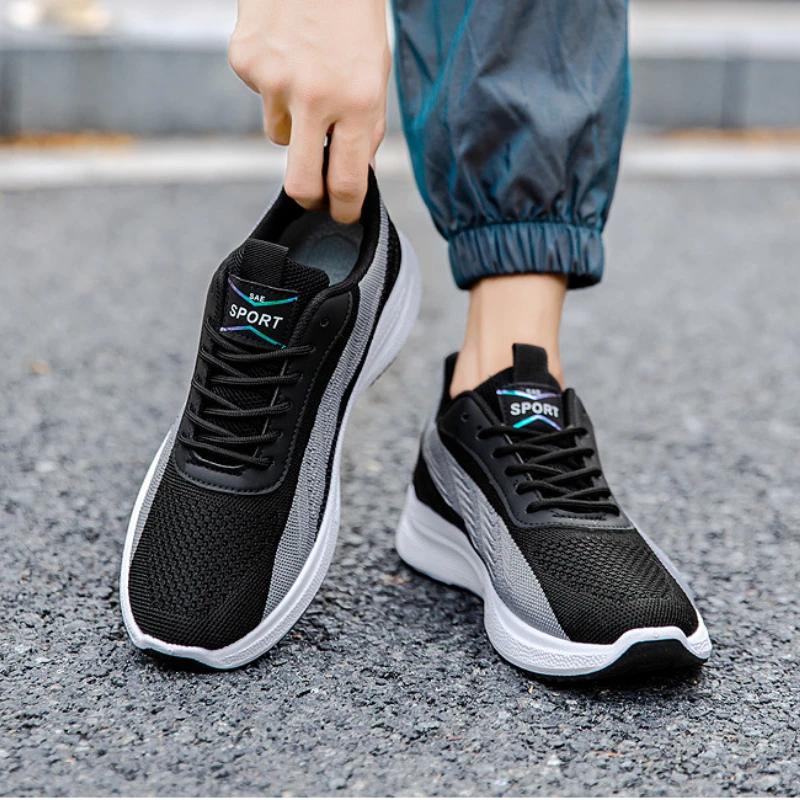 2024 Breathable New Men's Shoes Softsoled Casual Sports Shoes Fashion Durable Running Footwear Comfort Lightweight Male Sneakers