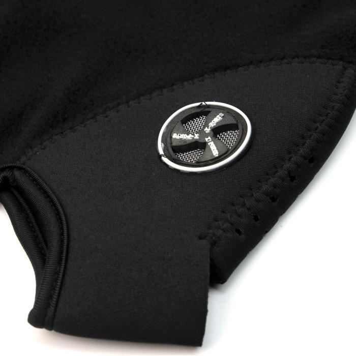 Cagoule Masque Tour Cou - Noir - Néoprène Polaire - Respirant - Unisexe - Sports d'hiver