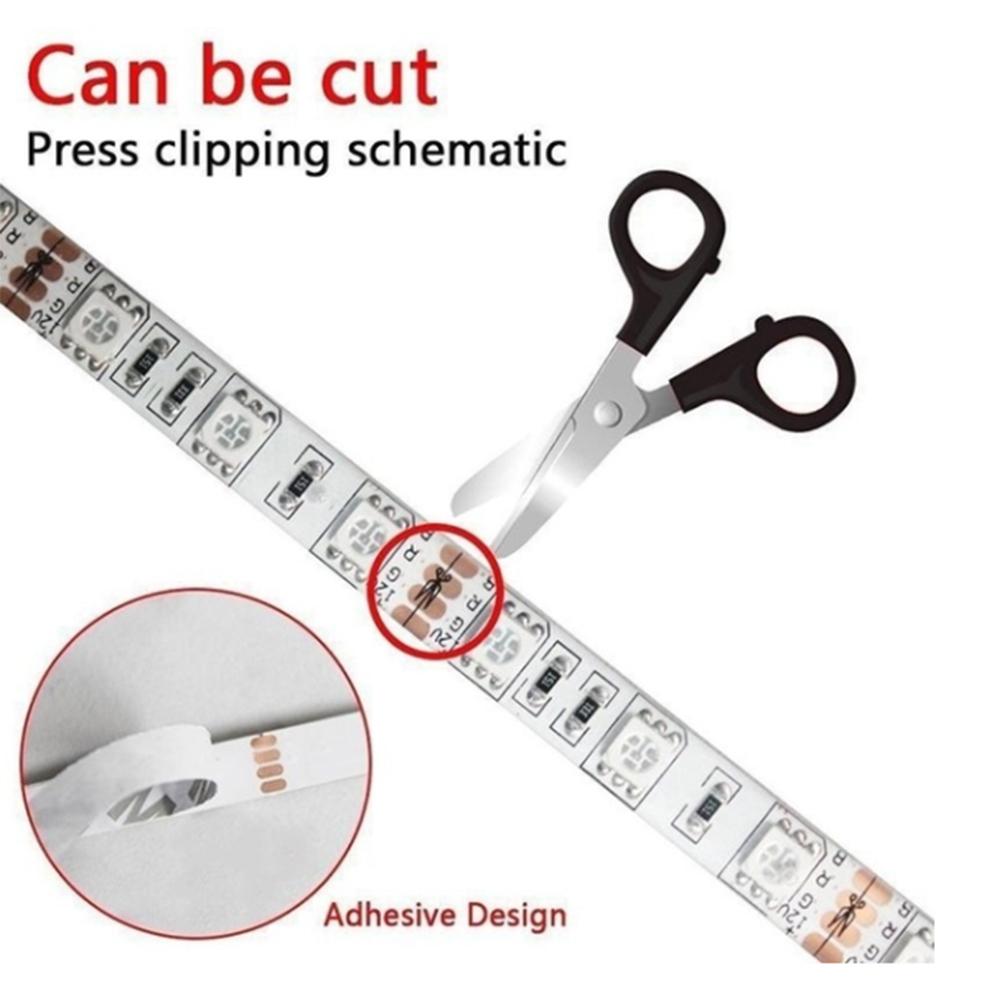 5M LED RGB Light перезаряжаемый световой ремень с пультом дистанционного управления для внутреннего декора спальни