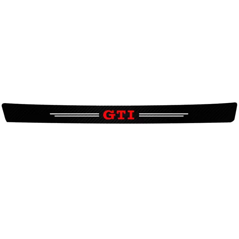 1/4/5Pcs Car Door Sill Scuff Plate Decor Carbon Fiber Stickers For VW GTI Polo Golf MK6 MK7 Passat Tiguan Jetta Beetle Touran CC