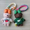 Cartoon Cute Bear Pendant Handmade Car Key Ring Creative Plush Doll Keychain  Couple