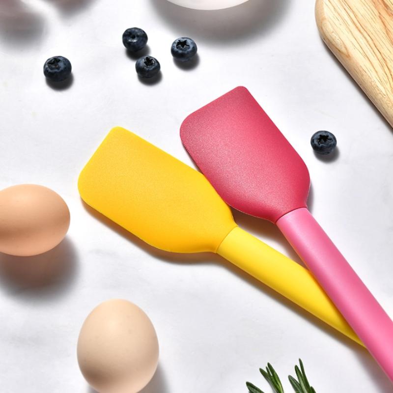 Heat-Resistant Silicone Spatula for Baking and Cooking Includes Butter Mixer and Cake Scraper Utensil Set