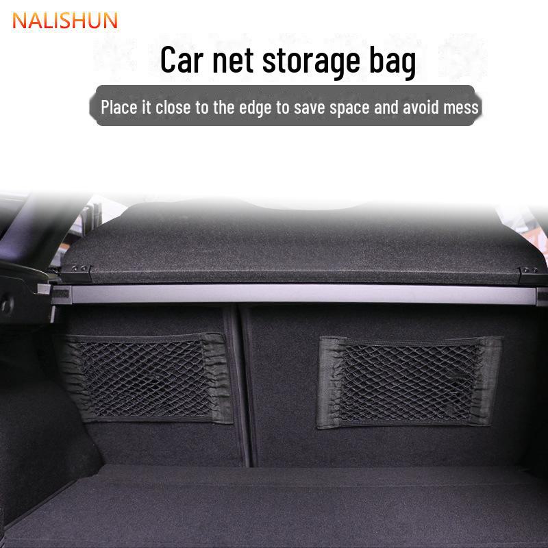 Velcro Car Trunk Storage Net Bag - Universal Car Organizer