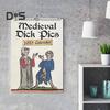 Календарь Medieval Dick Pics 2025 Prank Medieval Dick Wall Calendar Funny Penis Rude Calendar с иллюстрациями для друзей-энтузиастов истории