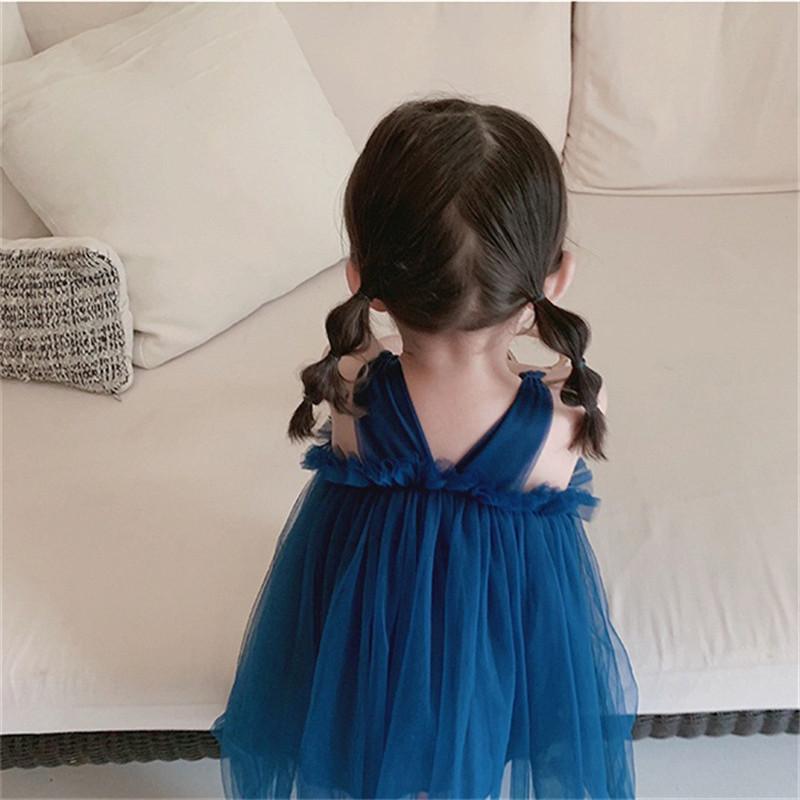 Платье для девочек, летние детские комбинезоны для маленьких девочек, бальное платье в сетку, платья, одежда принцессы для девочек