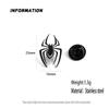 Punk style spider metal suit pin, men's cool stainless steel lapel pin, jacket/backpack personalized badge.