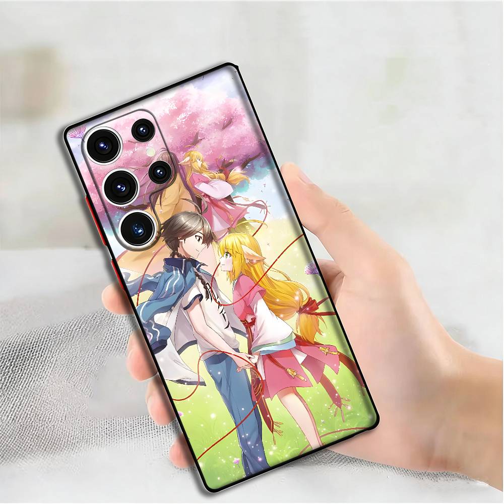 Аниме Тушань Хунхун Силиконовый Чехол Для Samsung S25,24,23,22,21,20 Plus Ultra 5G Lite Ударопрочный Чехол