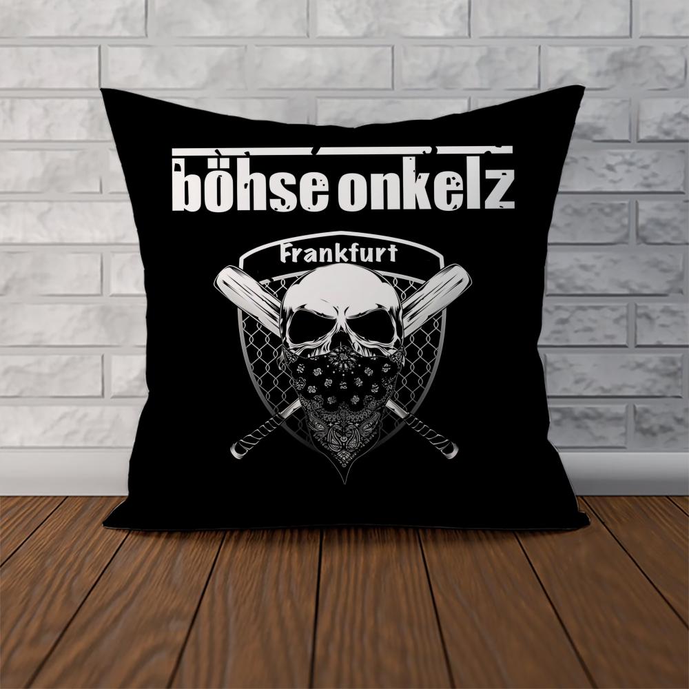 Band BBohse OOnkelz Pillow Case For Car Sofa Decorative Home Doublesided Print Plush Square Throw Pillow Cushion Cover