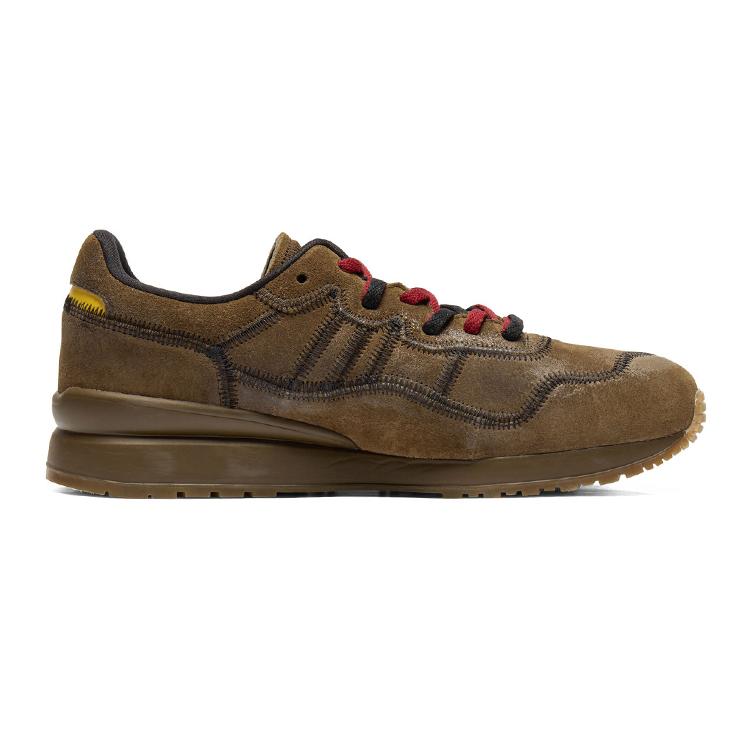ONITSUKA TIGER Tiger Ally Stitch Модные Универсальные Кроссовки на Толстой Подошве, Прочные Повседневные Кроссовки Унисекс, Коричневые 1183C447-201