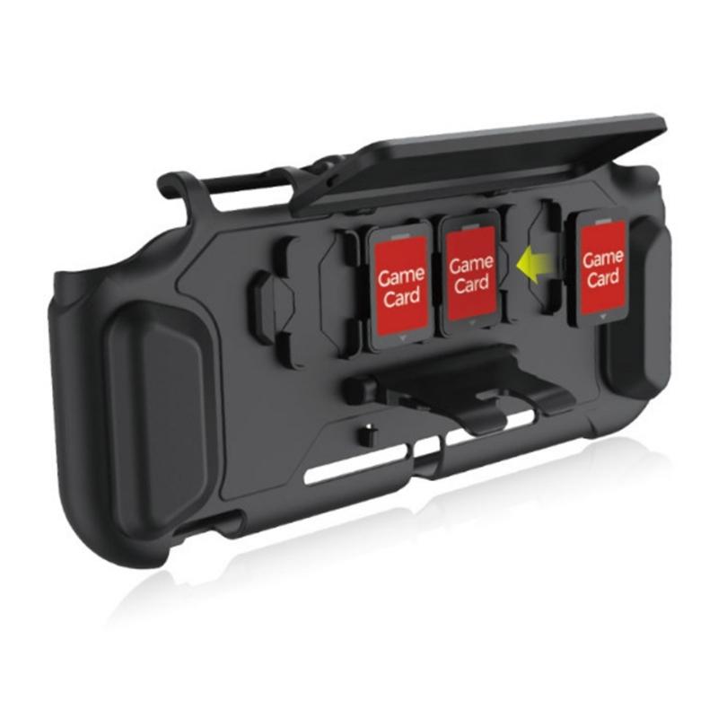 Game Console Cover Protective Case Scratchproof Housing Shell Protector Cover with Game Card Slot and Bracket