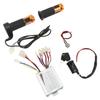 Brushless Controller Kit Aluminum Alloy Rubber Controller Grip Set for Electric Bikes Motorcycles 36V 48V 350W