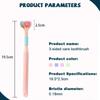 Three-sided Soft Bristle Toothbrush Oral Care Safety Toothbrush Teeth Deep Cleaning Portable Travel Dental Oral Care