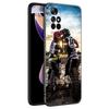 Moto Cross Motorcycle Sports Black Silicone Phone Case For Xiaomi Redmi Note 10 11 11S 12 13 4G 8 9 11T Pro 5G + 8T 9S 10S 12S