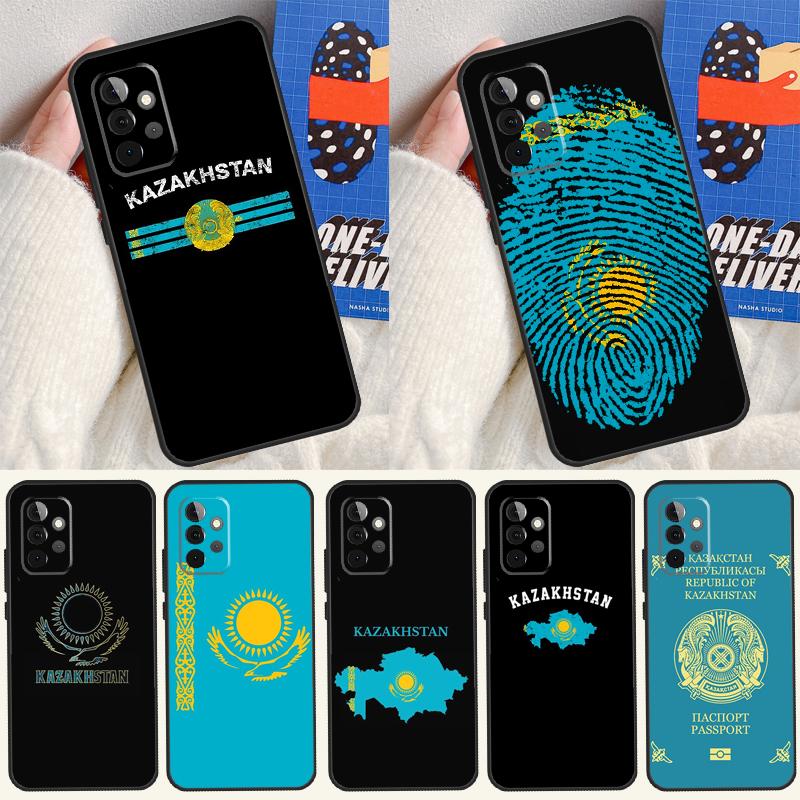 Искусство с флагом Казахстана для чехла на телефон Samsung Galaxy A34 A54 A14 A13 A52S A33 A53 A73 A12 A22 A32 A52 A72 A71 A51