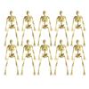 10Pcs Halloween Skeleton Figures Decors Movable Halloween Skeletons Figurine For Spooky Seasonal Home Ornaments