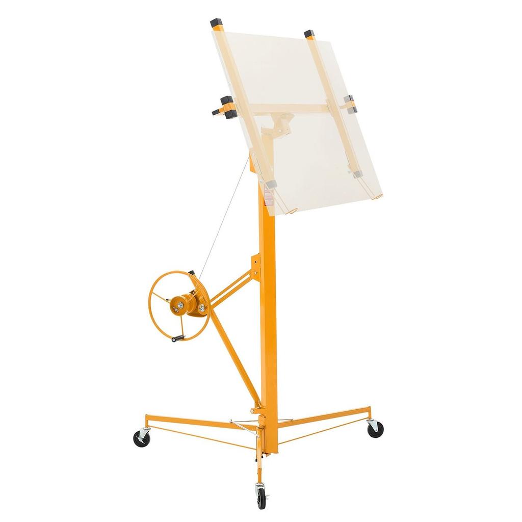 4877 mm Drywall Lift, Heavy-Duty 68 kg Sheetrock Hoist with Adjustable Telescoping Arm, Lockable Wheels, Drywall Lifter Panel Jack Hoist Tools Ideal