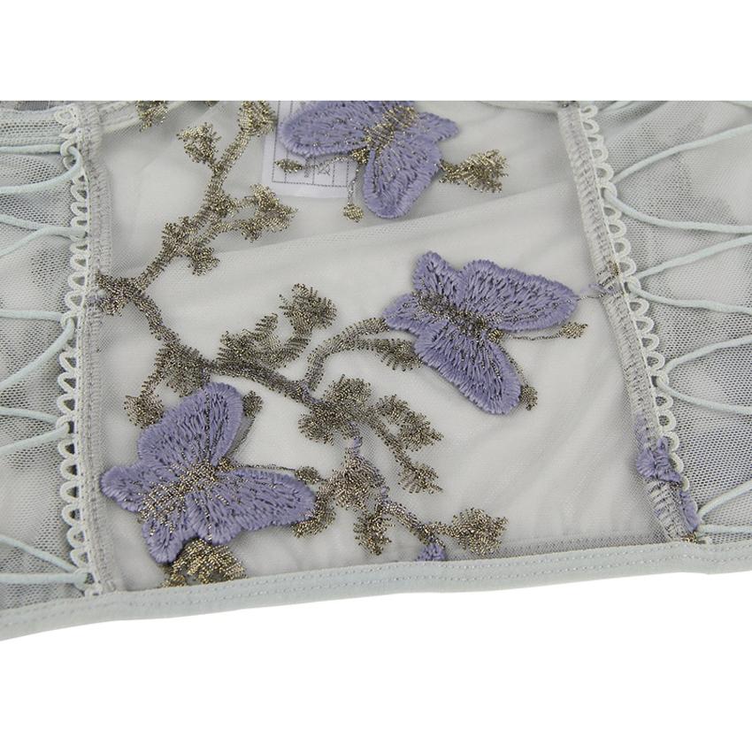 Ladies Hollow Out Floral Sexy Women Lingerie Lace Bra and Panties Plus Size Bra Set