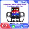 9,7 дюйма для Renault Master Nissan NV400 Opel Movano 2010 2021 для Tesla Style Car Radio Video Audio Multimedia Player No 2din