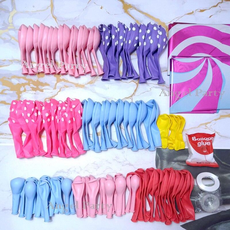 Радужный воздушный шар, гелиевые конфеты, розовый пастельный шар, гирлянда на день рождения, арочный комплект, свадебное украшение, вечерние для девочек, детский душ