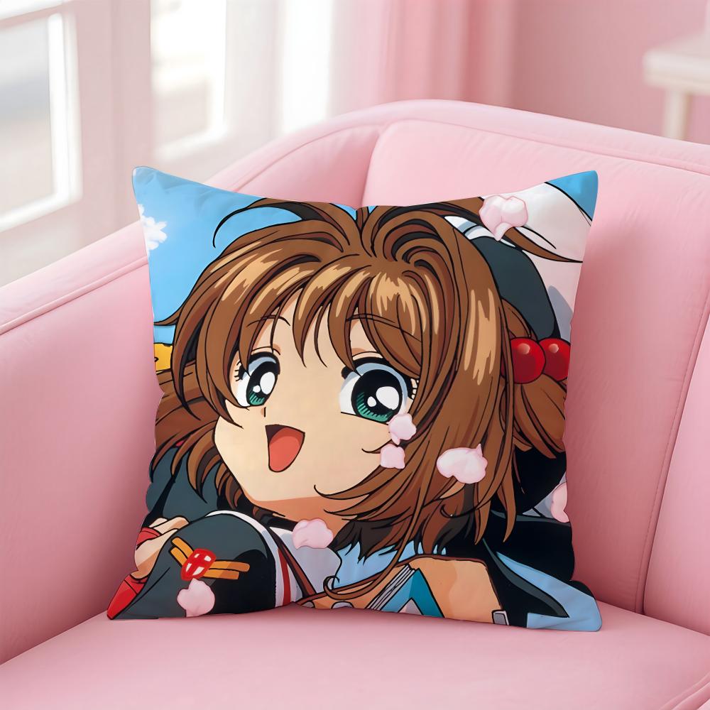 Чехол на подушку Cardcaptor Sakura Удобный двусторонний чехол Идеально подходит для автомобиля, дивана, спальни и многого другого