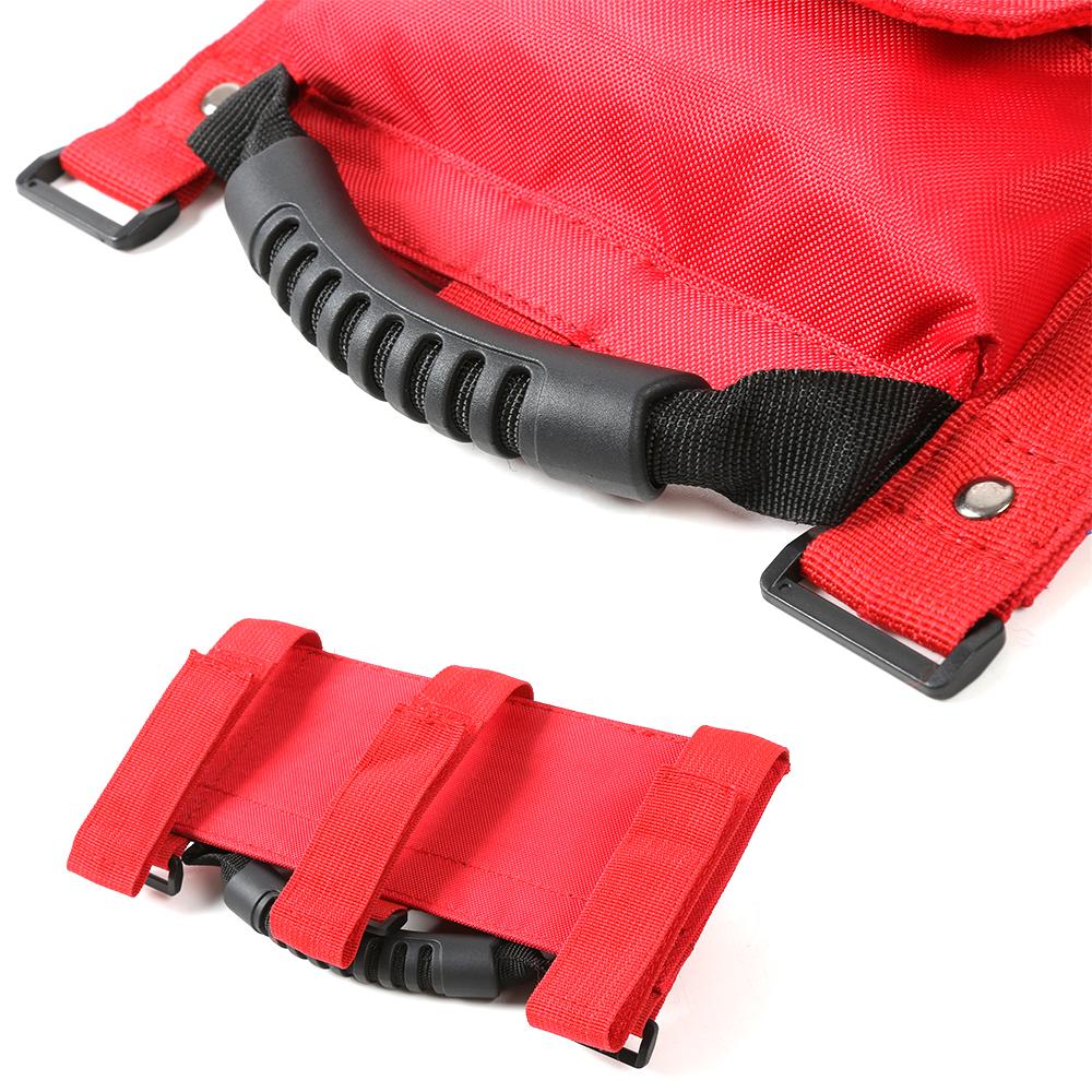 Roll Bar Grab Handle Storage Bag for Jeep Wrangler CJ YJ TJ JK JL & Gladiator JT Car Accessories, 1Pcs 
