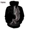 Mens Hoodies Vikings Eagle Tattoo Fashion Animal Pattern 3D Printed Style Casual Harajuku Hip Hop Pullover Oversized Sudaderas