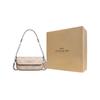 Coach Женская сумка через плечо Hailey Brook Flap 20 с логотипом-застежкой, цвет бежевый CAN70-SVPWH