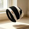 Autumn and winter hat women's fleece thickened cute versatile wool hat hairball warm ear protector head knitted hat