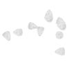 10pcs Sound Aids Domes for Minifit Anti Static Reusable Single Layer Silicone Open Vented Earplug Re