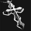Unisex's Cross Pendant Crucifix Necklace Stainless Steel Chain