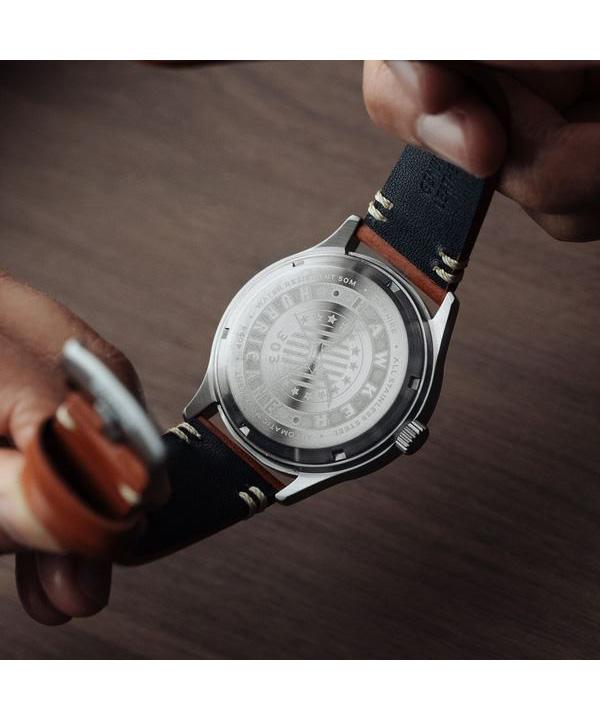 AVI-8 Автоматические мужские часы Hawker Hurricane Kent Newton с белым циферблатом AV-4094-01